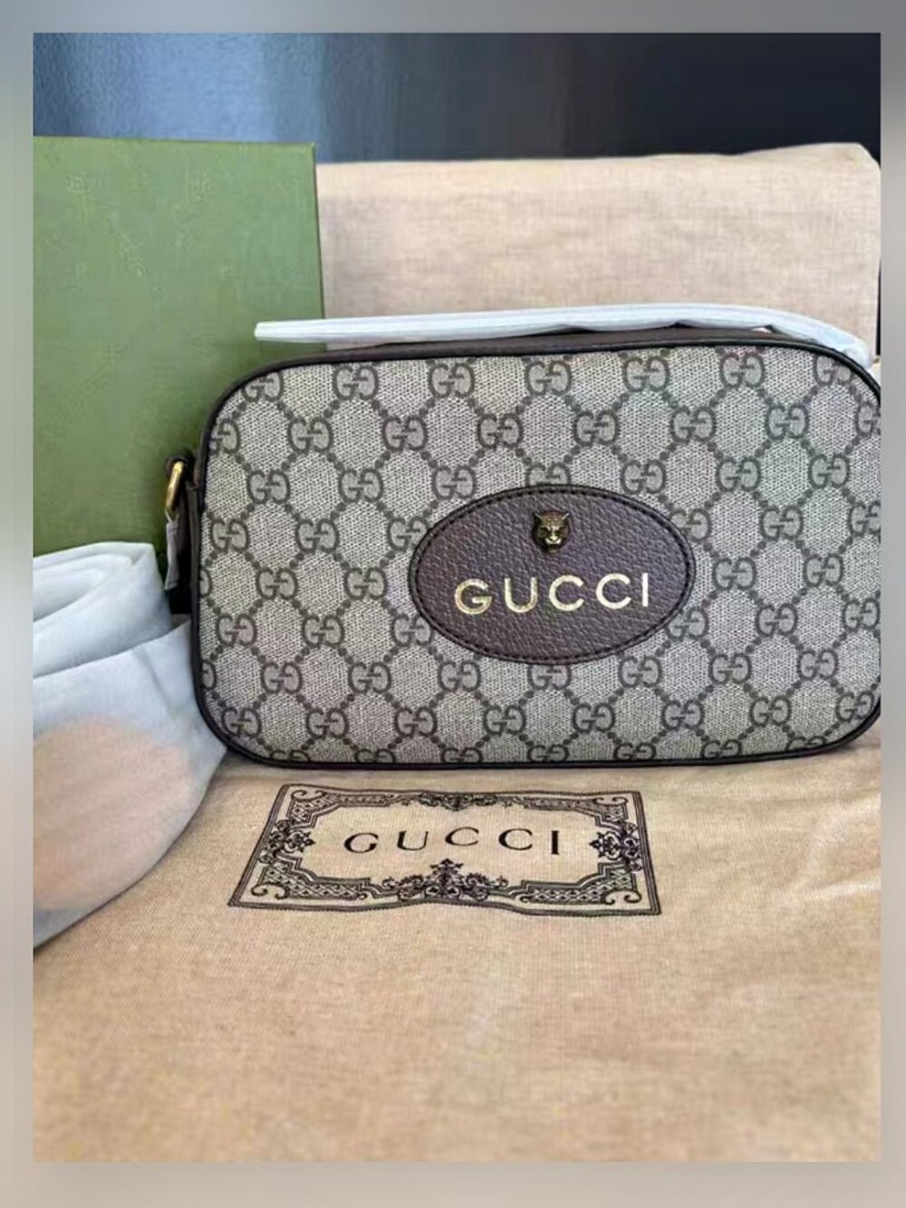 Gucci Crossbody Bag with Tiger Head